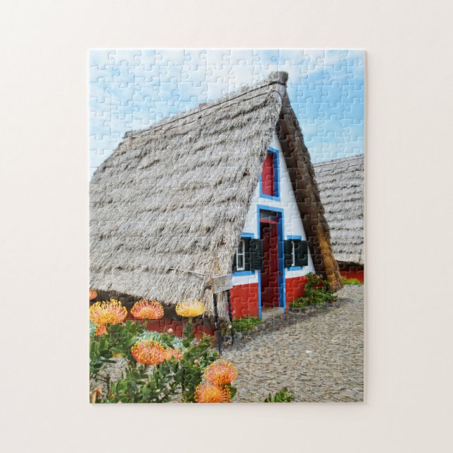 Traditional house in Santana, Madeira Jigsaw Puzzle (Vertical)