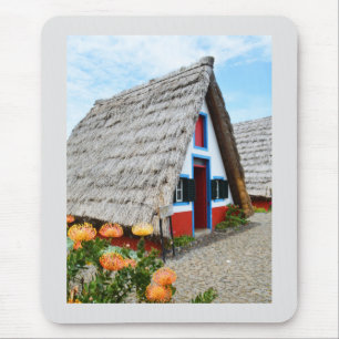 Traditional house in Santana, Madeira Mouse Mat