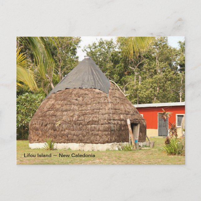 Traditional Hut, Lifou Island, New Caledonia Postcard (Front)