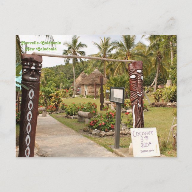 Traditional Huts, Lifou Island, New Caledonia Postcard (Front)