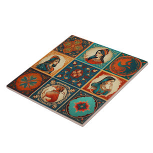 Traditional India Traditional Ornamental Art 6 Tile