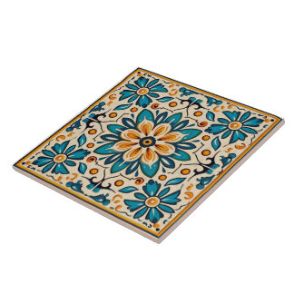 Traditional India Traditional Ornamental Art 8 Tile
