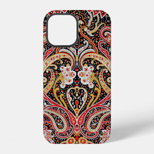 traditional indian paisley pattern iPhone 12 case