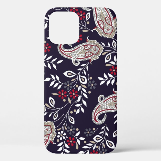Traditional Indian paisley, seamless pattern. Case-Mate iPhone Case (Back)