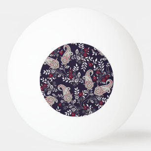 Traditional Indian paisley, seamless pattern. Ping Pong Ball