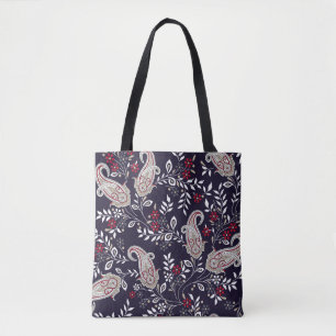 Traditional Indian paisley, seamless pattern. Tote Bag