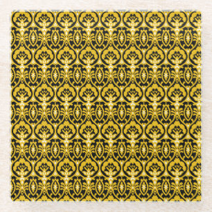 Traditional Indian Shirt Textile Design. Glass Coaster