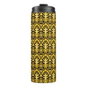 Traditional Indian Shirt Textile Design. Thermal Tumbler