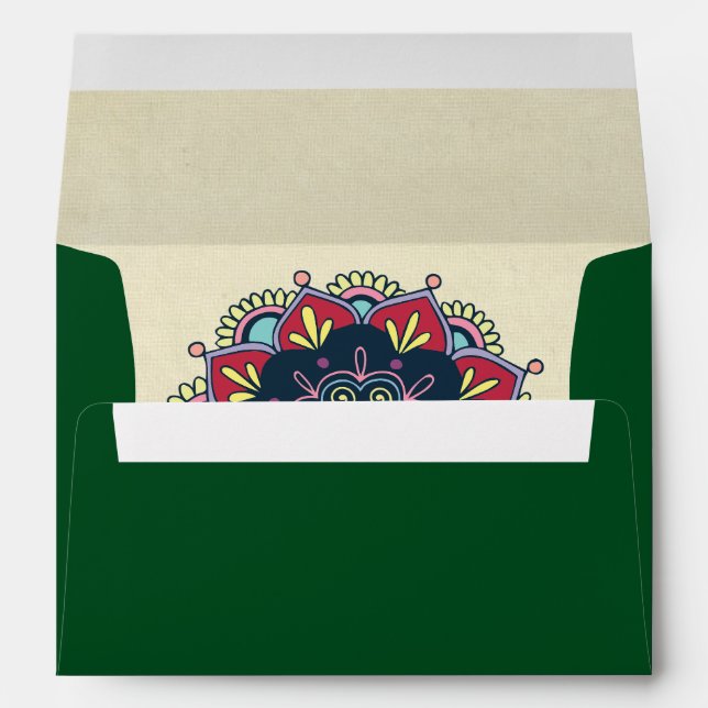 Traditional Indian Wedding Envelope (Back (Bottom))