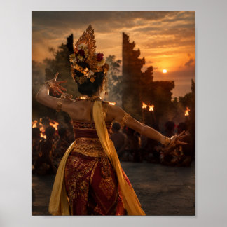 Traditional Indonesian Dance and Kecak Poster