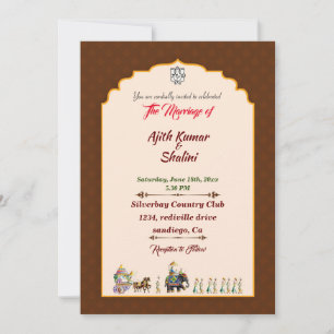 Traditional invitation card
