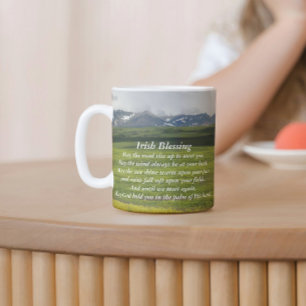 Traditional Irish Blessing Green Valley  Coffee Mug