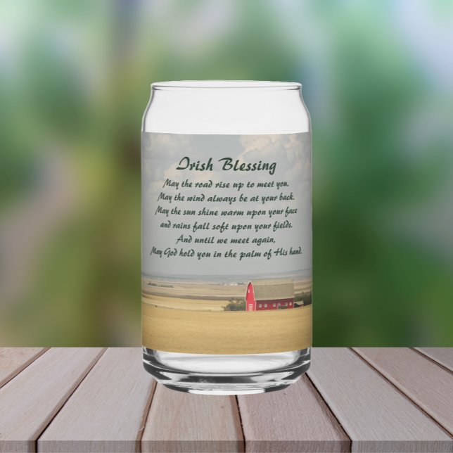 Traditional Irish Golden Wheat Fields Can Glass (In Situ (Outside Table))