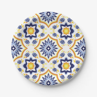 traditional Islamic Pattern Paper Plate