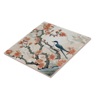 Traditional Japan Kutani Ornamental Art 17 Tile