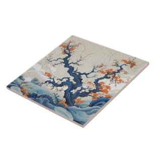 Traditional Japan Kutani Ornamental Art 18 Tile