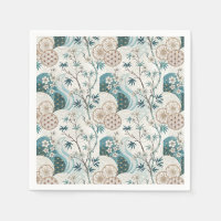 Traditional Japanese Bamboo Blossom Floral Pattern