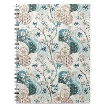 Traditional Japanese Bamboo Blossom Floral Pattern