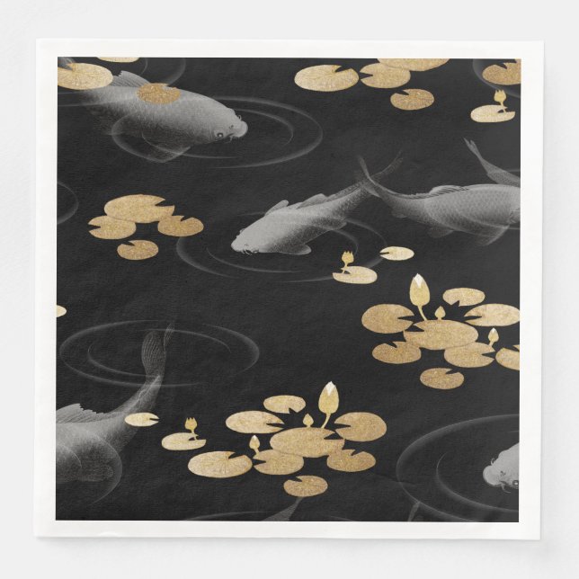 Traditional Japanese carp Paper Napkin (Front)