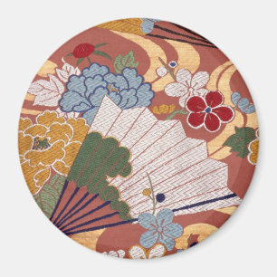 Traditional Japanese fabric design Magnet