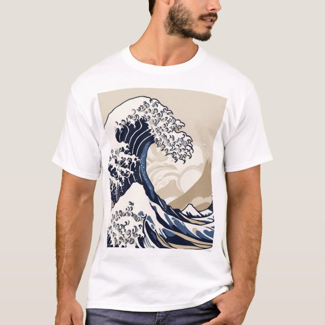 Traditional Japanese Geometric Pattern Design 0064 T-Shirt (Front)