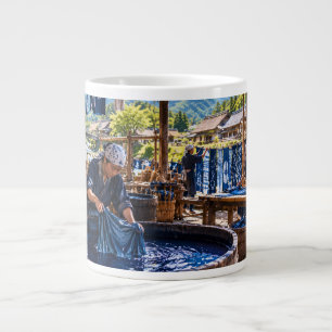 Traditional Japanese Indigo Dyeing Mug