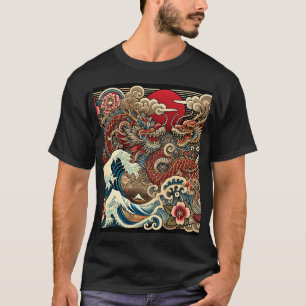 Traditional Japanese Irezumi Tattoo Design - Drago T-Shirt