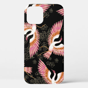 Traditional Japanese Kimono Motifs Pattern iPhone 12 Case