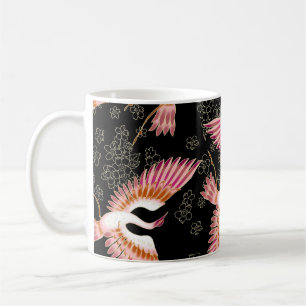 Traditional Japanese Kimono Motifs Pattern Coffee Mug