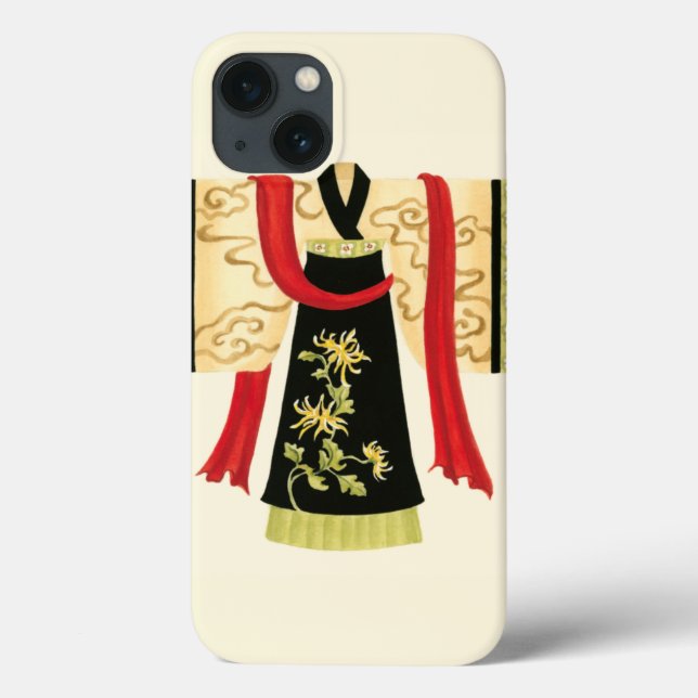 Traditional Japanese Kimono with Floral Print Case-Mate iPhone Case (Back)