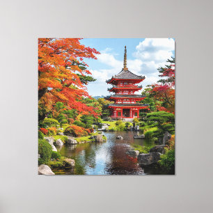 Traditional Japanese Pagoda Canvas Print