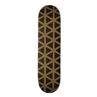 Traditional Japanese Pattern Bishamon Kikko Japan  Skateboard
