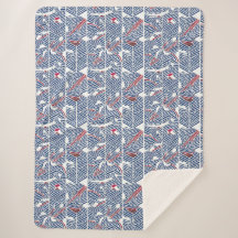 Traditional Japanese Pattern Blanket