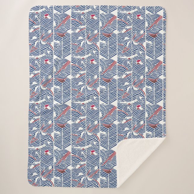 Traditional Japanese Pattern Blanket (Front)