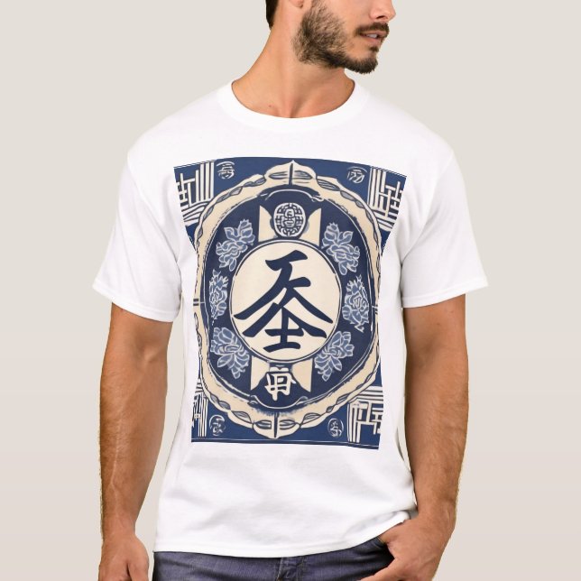 Traditional Japanese Pattern Design 0035 T-Shirt (Front)