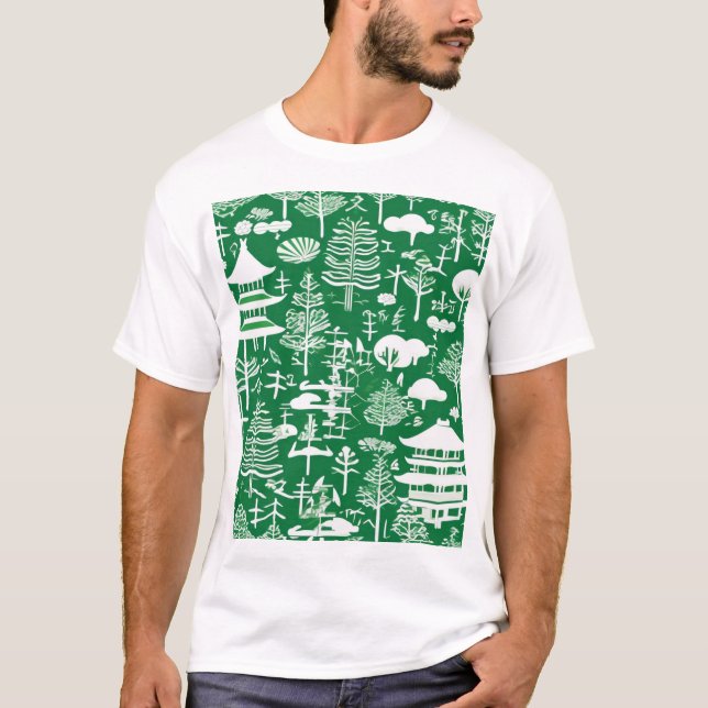 Traditional Japanese Pattern Design 0069 T-Shirt (Front)