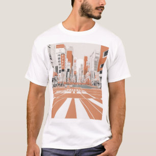 Traditional Japanese Pattern Design Artistic Print T-Shirt