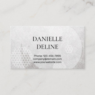Traditional Japanese pattern Modern art silver Business Card