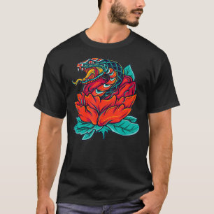 Traditional Japanese Tattoo Cobra Snake Viper T-Shirt