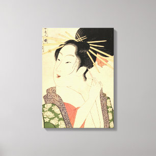 Traditional Japanese woman Canvas Print