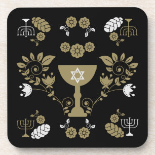 Traditional Jewish Gifts for Shabbat Coaster