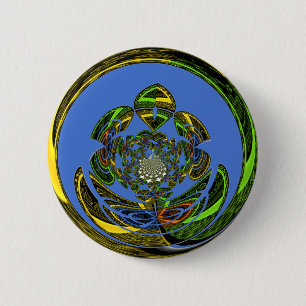 Traditional Just Blue 6 Cm Round Badge