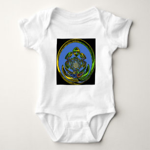Traditional Just Blue Baby Bodysuit