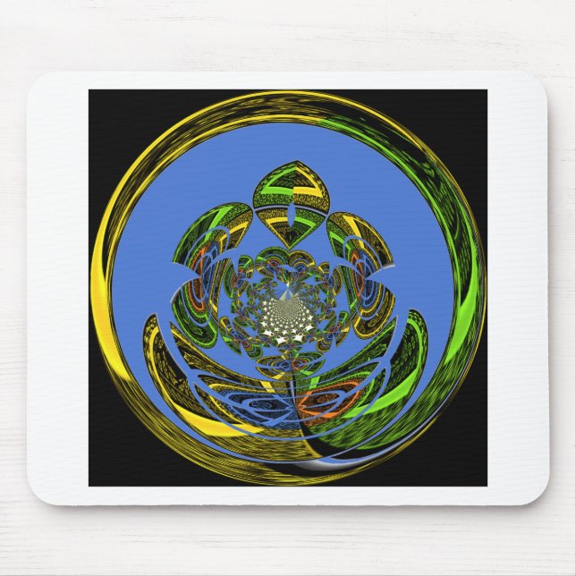 Traditional Just Blue Mouse Mat (Front)