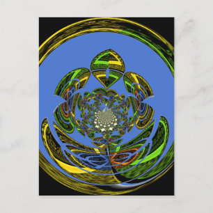 Traditional Just Blue Postcard