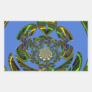 Traditional Just Blue Rectangular Sticker