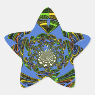 Traditional Just Blue Star Sticker