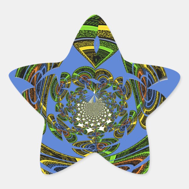Traditional Just Blue Star Sticker (Front)