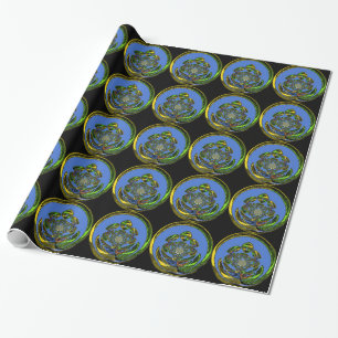 Traditional Just Blue Wrapping Paper