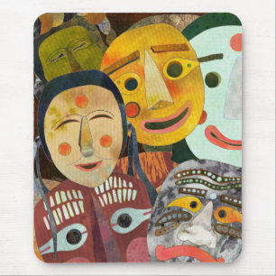 Traditional Korean Masks Mousepad